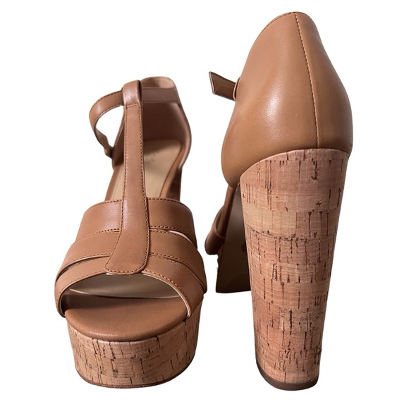 Michael Kors Women's Strappy High Heels Tan - Picture 2 of 12